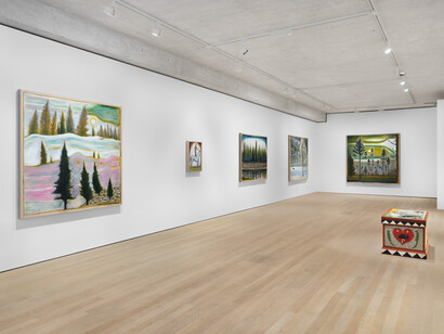 Billy Childish, like a god i love all things, exhibition view. Courtesy of Lehmann Maupin