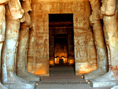 Egipto. Internior del Templo de Ramses II en Abu Simbel