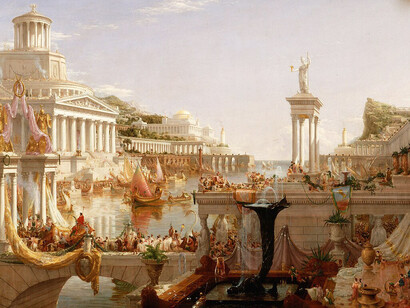 Thomas Cole, La Culminación del Imperio, tercera pintura de la serie La vida del Imperio, 1836