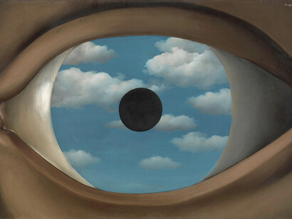 René Magritte, The false mirror (Le faux miroir), 1929. Courtesy of the Art Gallery of New South Wales