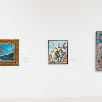 Frantz Zéphirin, The messenger, exhibition view. Courtesy of NSU Museum of Art
