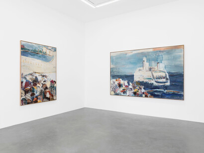 Nick Goss, Isle of Thanet, vue de l'exposition. Avec l'aimable autorisation de la Galerie Perrotin