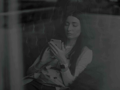 The dormant state and not willing to let go of the phone