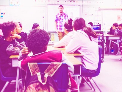 Students feeling bored or intrigued by the lecture in UK schools