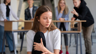 A schoolgirl facing the challenges of bullying