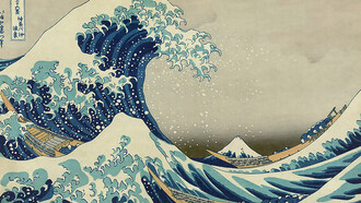 The Great Wave at Kanagawa, designed by Katsushika Hokusai