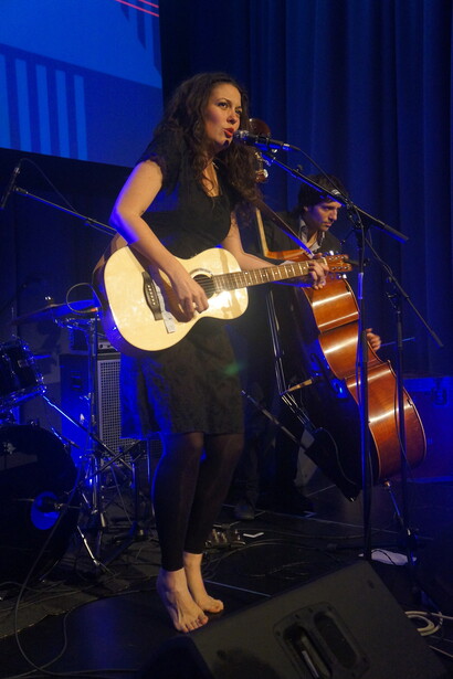 Alejandra Ribera performing at Mundial Montreal 2015. Photo: Catalina Maria Johnson