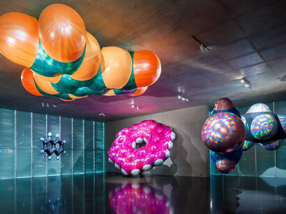 Monira Al Qadiri, Benzene float, 2023. Courtesy of Museum of Contemporary Art Kiasma. Photo by Markus Tretter