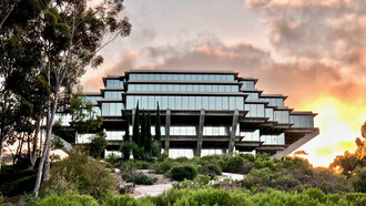 Geisel Library is the main library at the University of California, San Diego. Designed by William Pereira, it opened in 1970 as the Central Library. After a renovation in 1993, it was rededicated as the University Library Building, and in 1995 it was renamed Geisel Library in honor of Audrey and Theodor Seuss Geisel, the latter better known as the children’s author Dr. Seuss