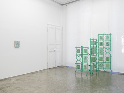 Koak, Lake margrethe, vue de l'exposition. Avec l'aimable autorisation de la Galerie Perrotin