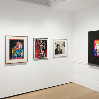 Dia Al-Azzawi, Excursion across time, exhibition view. Courtesy of Richard Saltoun Gallery