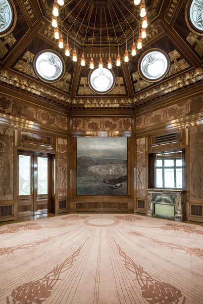 Otto Wagner, Hofpavillon Hietzing, exhibition view. Courtesy of Musa Museum