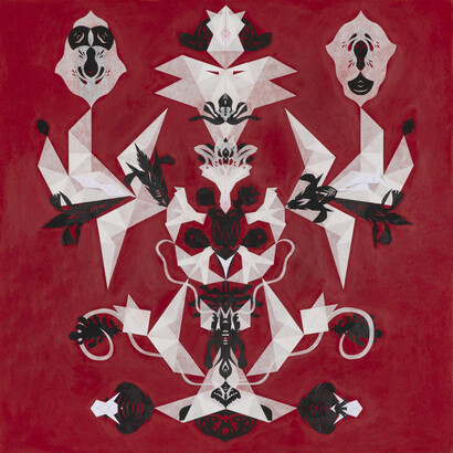 Haegue Yang, Head altar formation. Courtesy of The Arts Club of Chicago