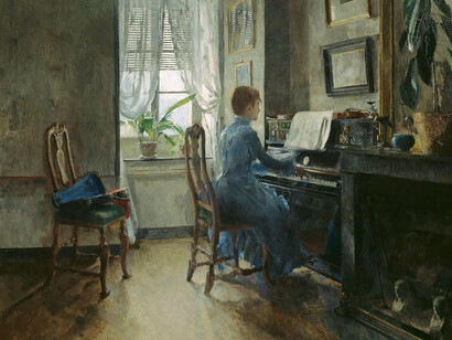Harriet Backer, Chez moi, 1887. Courtesy of Kode Museums