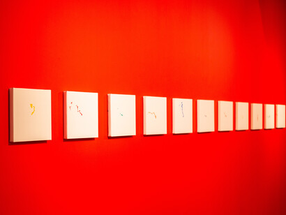 Ken Hiratsuka and Ken Hamazaki, Red rock, exhibition view. Courtesy of the Bishop Gallery