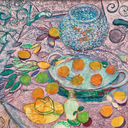 Janet Stayton. Pink Table