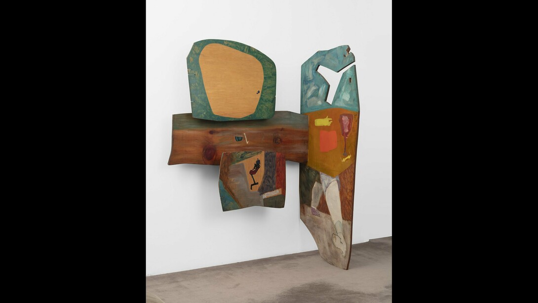 Portrait Galaxy of Henri Laugier, 1949. Oil on wood. Courtesy of The Estate of Frederick Kiesler, New York
