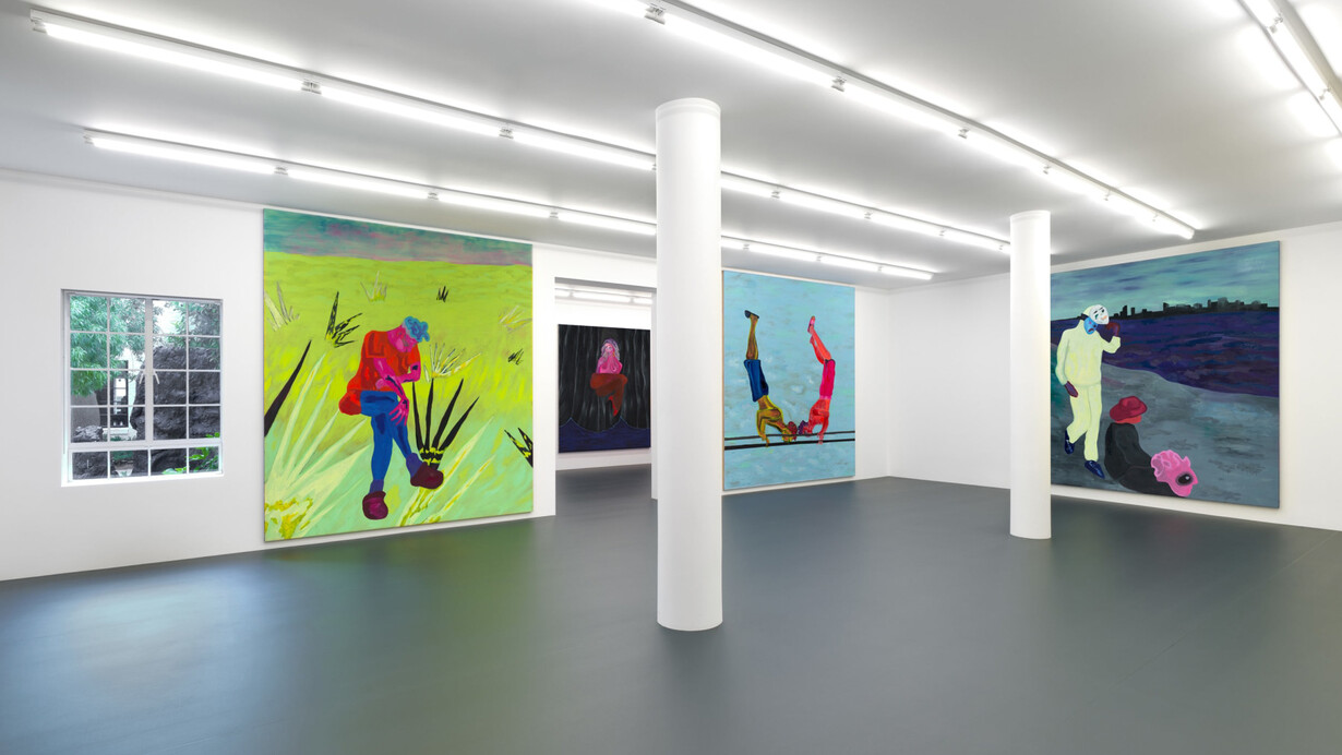 Florian Krewer, Strike the dust, exhibition view. Courtesy of Michael Werner Gallery