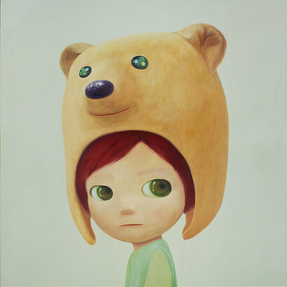 Mayuka Yamamoto, Yellow Bear Boy - Green Eyes. Courtesy of the artist and Corey Helford Gallery