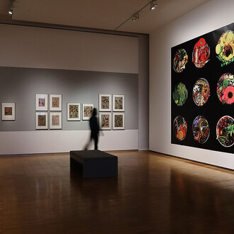 Analytical beauty. 200 years of flower paintings, exhibition view. Courtesy of Neue Galerie Graz