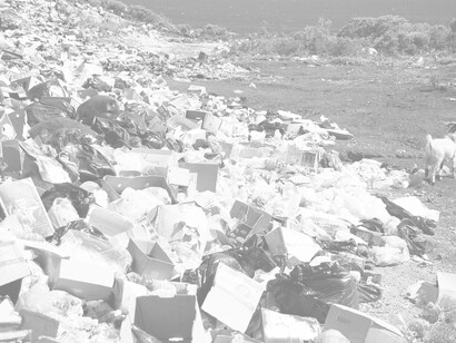 Wasteland: the waste of people that will never be recycled and dumped in a wasteland is contributing to the climate crisis