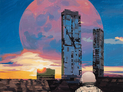 Scott Listfield, Downtown, 2024. Courtesy of Thinkspace Projects