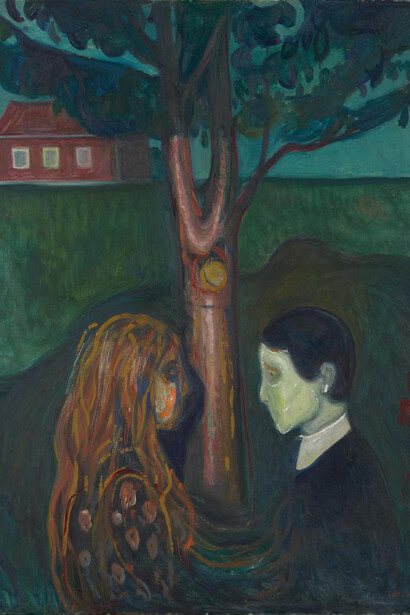 Edvard Munch, Eye to eye, 1899-1900. Courtesy of Ateneum