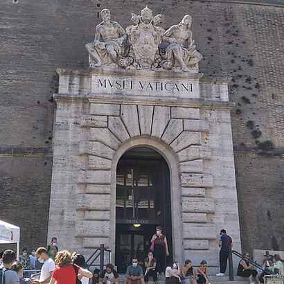 Entrance of Vatican Museum, Vatican city, Italy