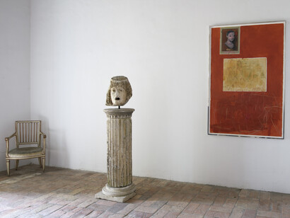 Rita Ackermann, Manna rain, exhibition view. Courtesy of Amanita
