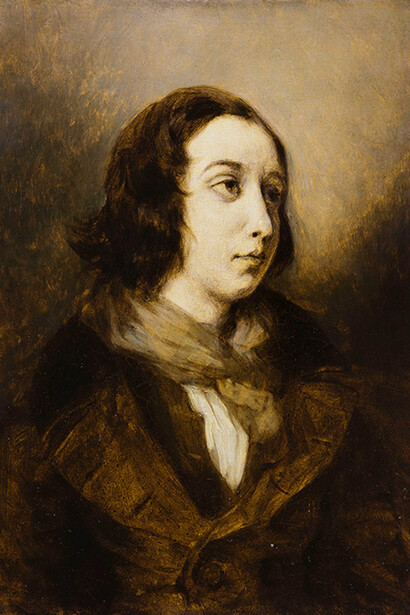 Portrait de George Sand, Eugène Delacroix