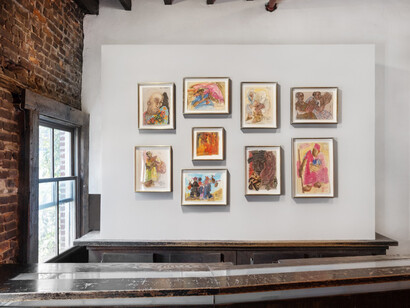 Aminah Brenda Lynn Robinson, Character studies, exhibition view. Courtesy of Fort Gansevoort