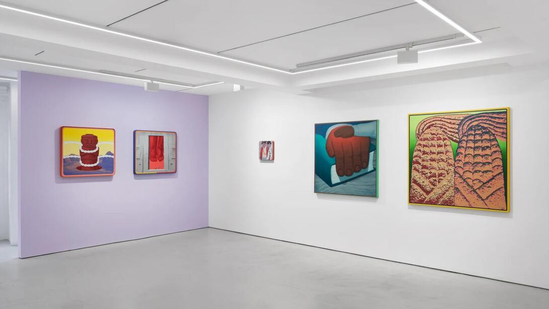 Claudia Martínez Garay, Borrowed air, exhibition view. Courtesy of Grimm