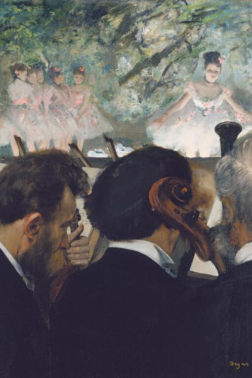 Edgar Degas (1834–1917)
Die Orchestermusiker, 1872
Öl auf Leinwand, 63,6 × 49,0 cm
Städel Museum, Frankfurt am Main
Foto: © Städel Museum