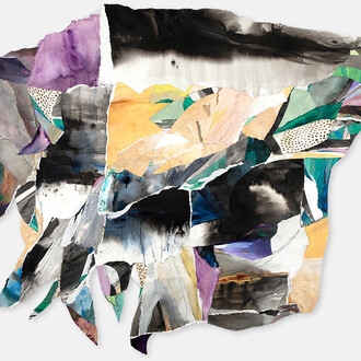 La Vaughn Belle, Storm (how to imagine the tropicalia as monumental—as in the breaking of earth), 2024. Courtesy of Pentimenti