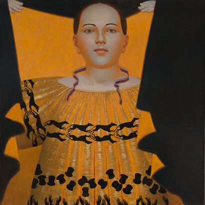 Andrey Remnev, Fireworks, 67x60cm,Oil on canvas, 2019