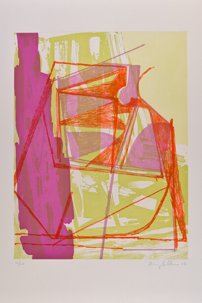 Amy Sillman, R and E, 2007. Courtesy of the Colby College Museum of Art