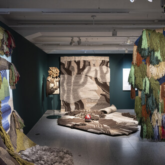 Christoph Hefti. The missing cat and other textile stories, exhibition view. Courtesy of Museum für Gestaltung