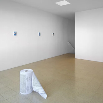 Fiona Banner aka The Vanity Press, Time, the anti-hero, exhibition view. Courtesy of 1301PE