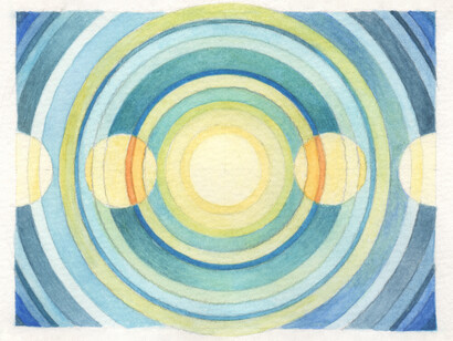 Transition #4, watercolour and pencil, Mark Weighton, 2020