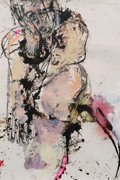 Daniel Crews-Chubb, Study of a figure I (out of chaos), 2024. Courtesy of Timothy Taylor Gallery