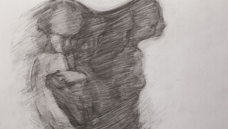 Transformation, pencil on paper, 20x29cm, 2020 by Kristian Zara