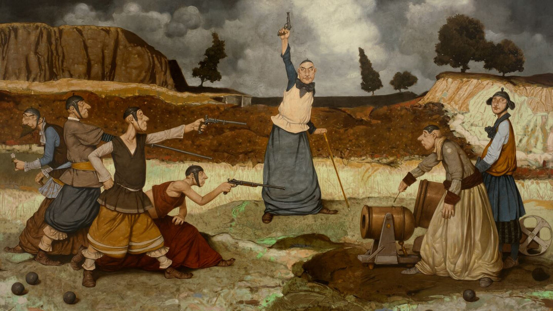 In the shadow of Ararat, exhibition paintings. Courtesy of Erarta Museum