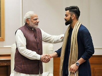 Indian Cricket Team Captain, Virat Kohli, meets Prime Minister Shri Narendra Modi in New Delhi on December 20, 2017