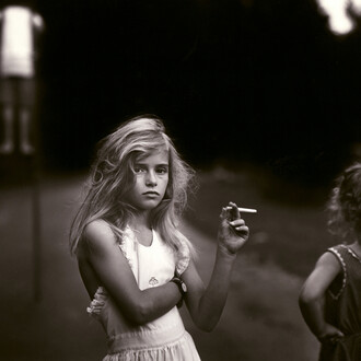 Sally Mann, Candy Cigarette, 1989, Gelatin silver enlargement print, 20 x 24 inches, Edwynn Houk Gallery, New York