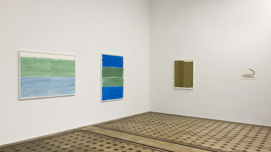 Silvia Bächli, Lines are telling stories, exhibition view. Courtesy of Galleria Raffaella Cortese