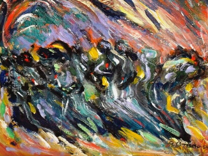 Gabriel Bracho, Las viudas (The Widows), 1984 (detail)