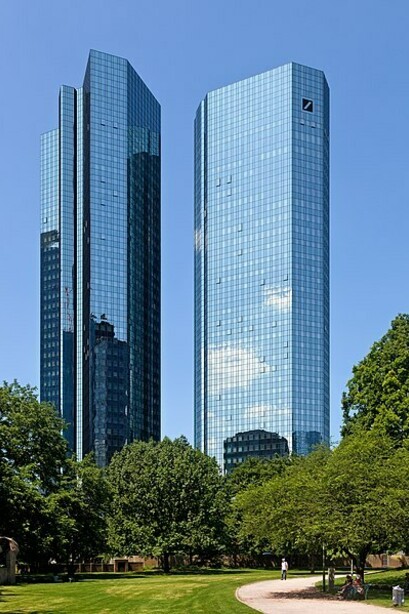 Torres Gemelas del Deutsche Bank en Frankfurt, Alemania