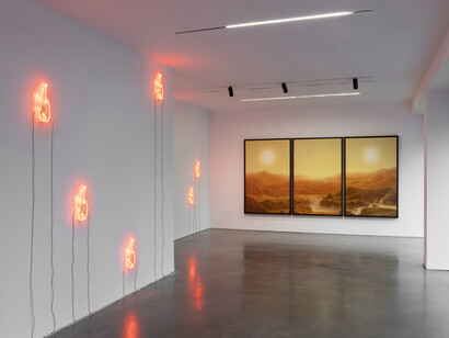 Laurent Grasso, Clouds theory, exhibition view. Courtesy of Pedro Cera