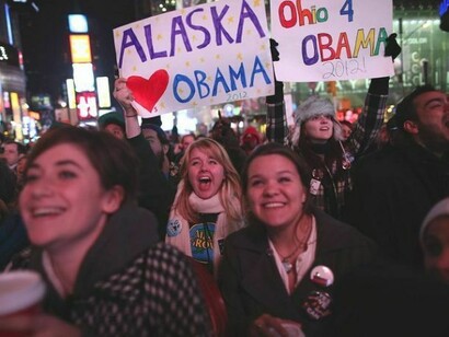 Some Obama´s fans during the election