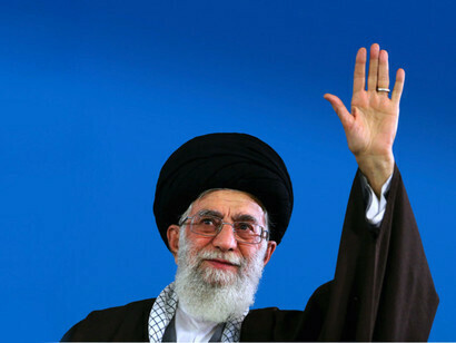 Ayotollah Khamenei, supreme leader of Iran since Khomeini's death in 1989